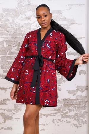 MEDETI AFRICAN PRINT KIMONO WOMEN'S DRESS/TOP